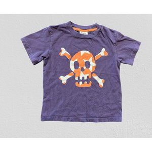Mini Boden Toddler Skull and Crossbones t-shirt size 3-4y Purple